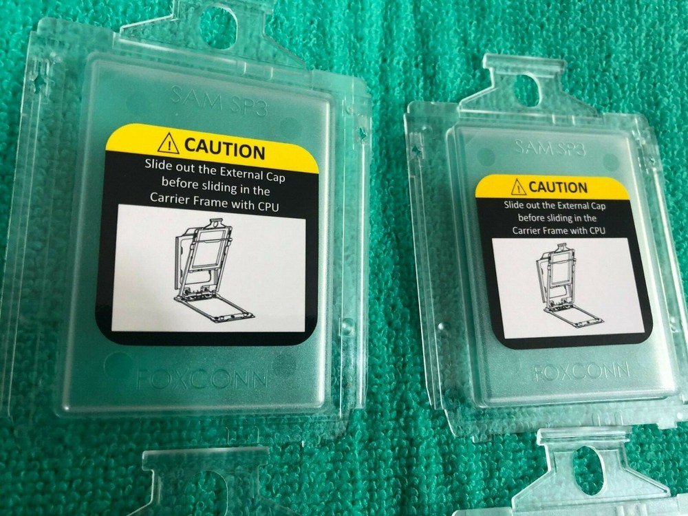 2 Pcs  FOXCONN  Sam SP3  CPU Socket  Protective Cover  FOR  AMD epyc ,ORIGINAL