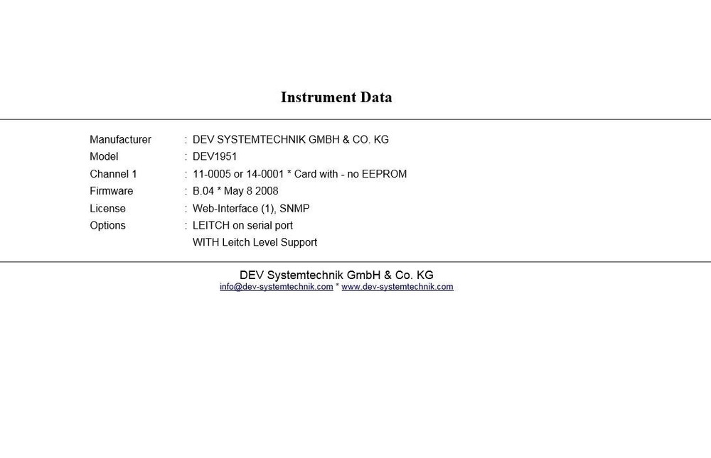 DEV Systemtechnik 1951 Universal Switch 11-0005 DPST Switch MODULE