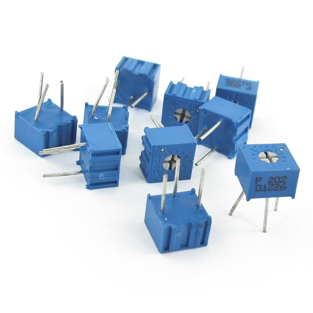 10Pcs 3362P-202 3362 P 2K ohm High Precision Variable Resistor Potentiometer