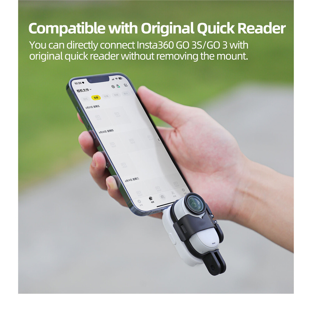 Foldable Vertical-Horizontal Mount Adapter for Insta360 GO 3S/GO 3