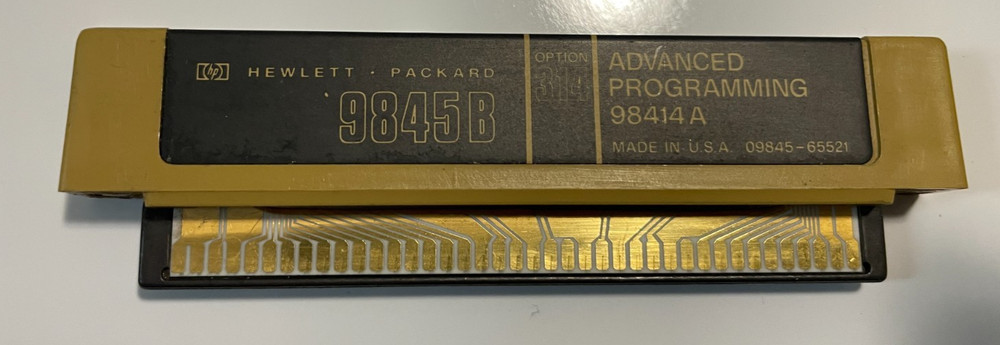 HEWLETT PACKARD HP 9845B/C 98414A ADVANCED PROGRAMMING ROM 09845-65521