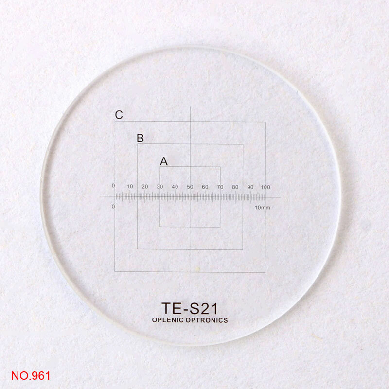 20.4mm Optical Glass Eyepiece Reticle Microscope Ocular Micrometer Slides