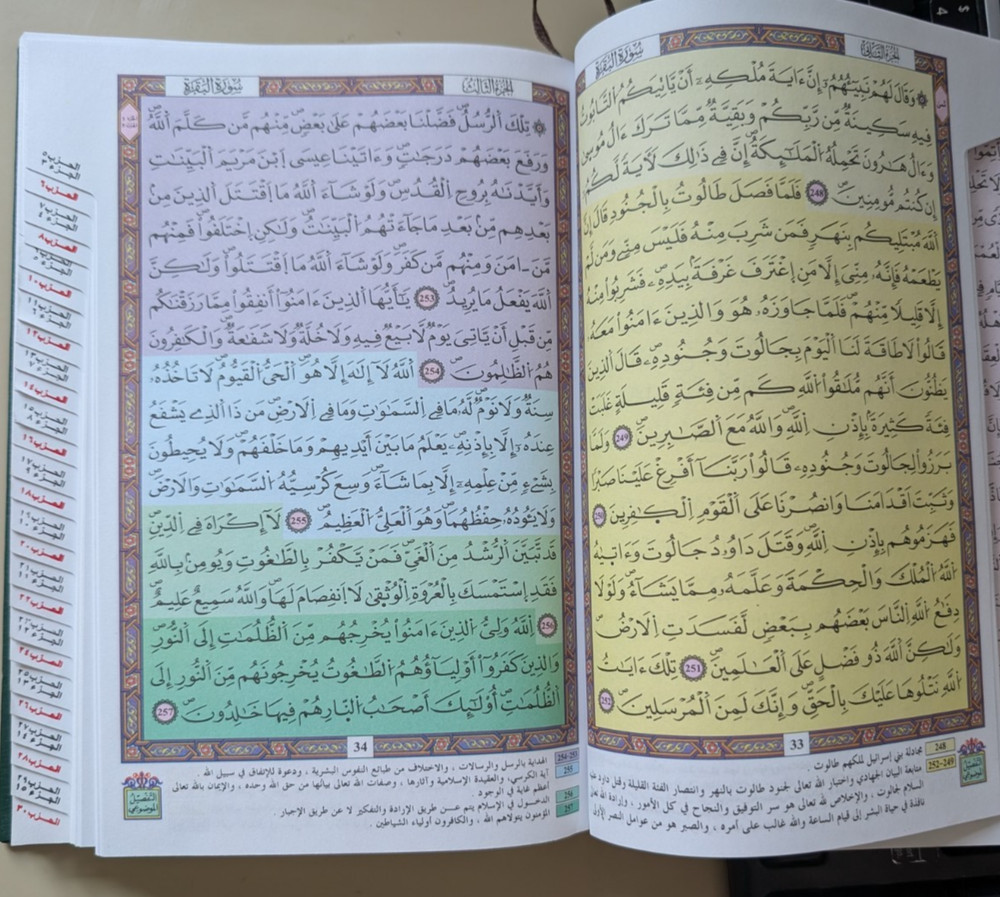 Holy Al Quran Arabic script Islamic book Large