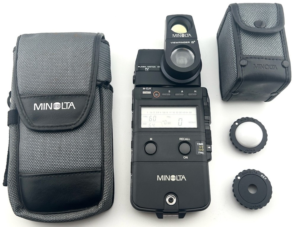Minolta Flash Meter IV w/ Viewfinder 5° Case & Accessories Tested
