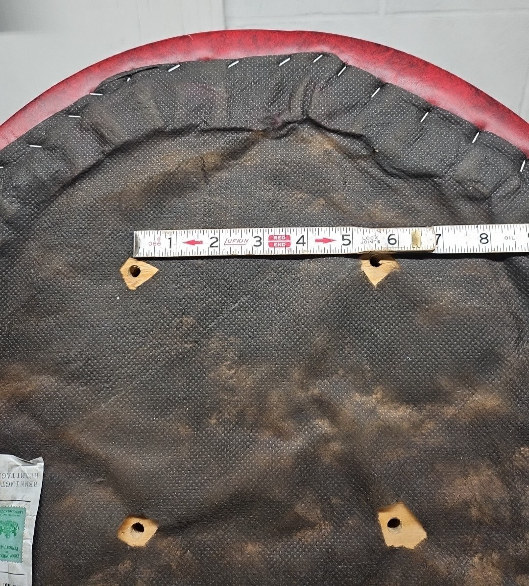 BENNINGTON BAR BUCKET REPLACEMENT SEAT HEAVY DUTY COMMERCIAL 18"W