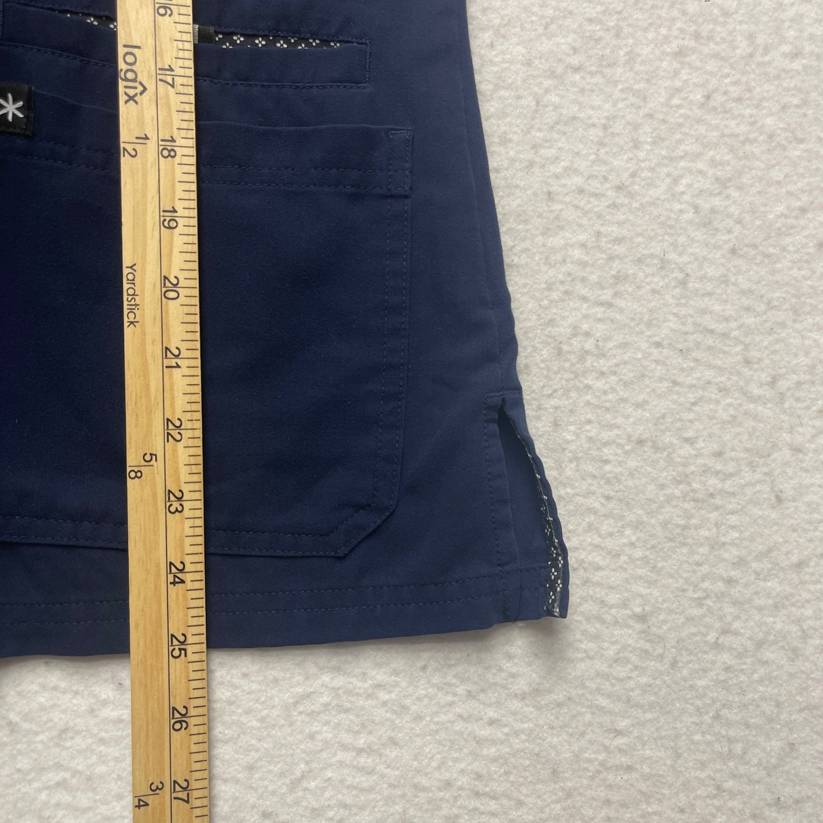 Beyond Scrubs Scrub Set Womens XS Navy Blue Jogger Pants V-Neck Top Uniform