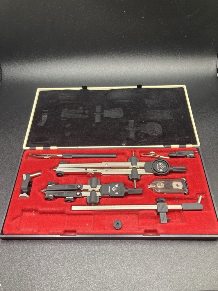 Vintage Intertech Technical Drawing Instruments No. 33826-2 Beam Compass Germany