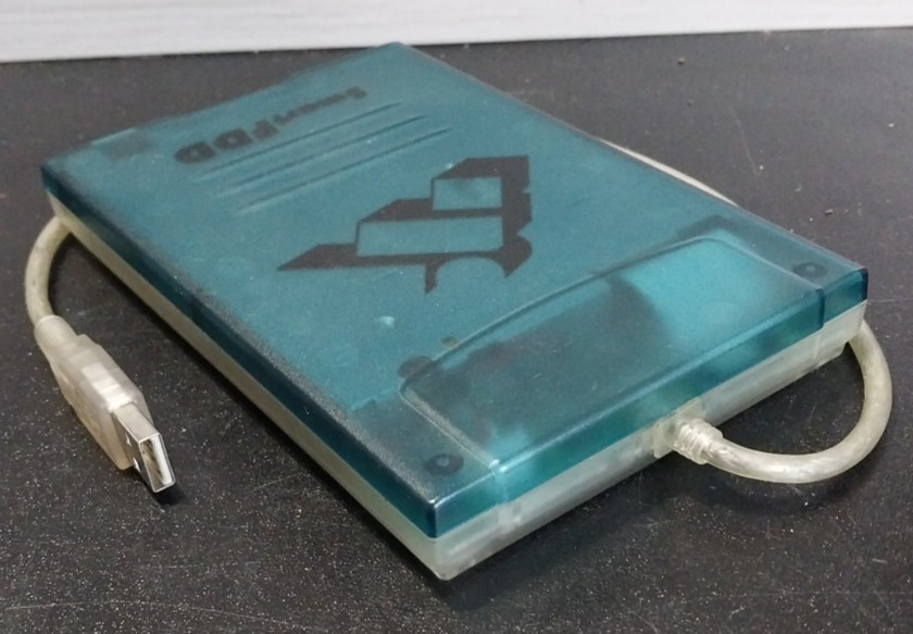 Microtech SmartFDD External Floppy Disk Drive Blue