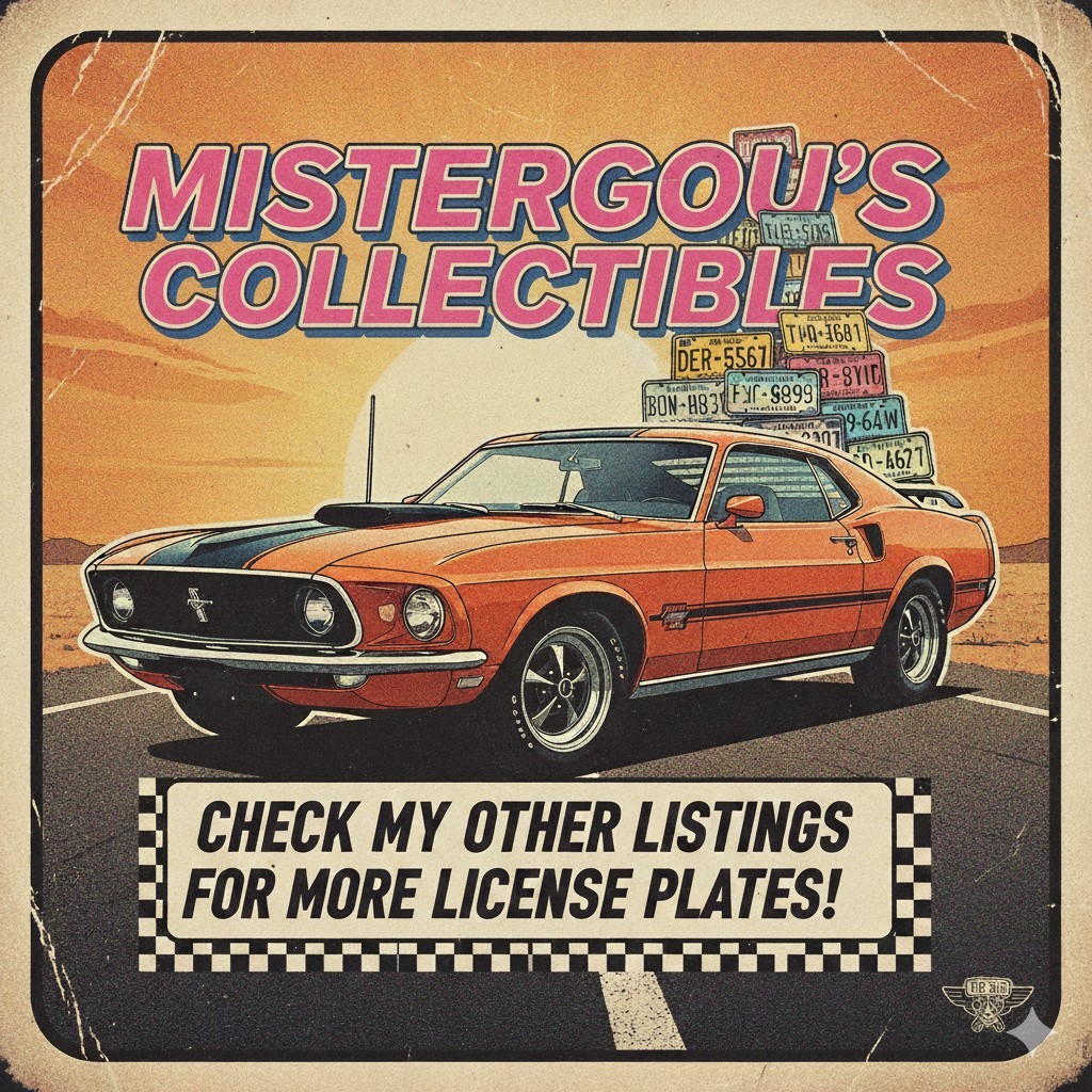 🟧Tennessee TN Tenn License Plate Tag 🟧 1971 71 70s 16 G509 Antique Roane