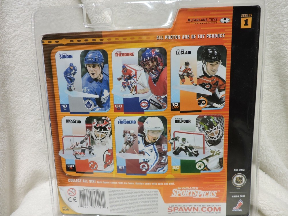 McFarlane Sundin Toronto Maple Leafs Series One Action Figure 2001