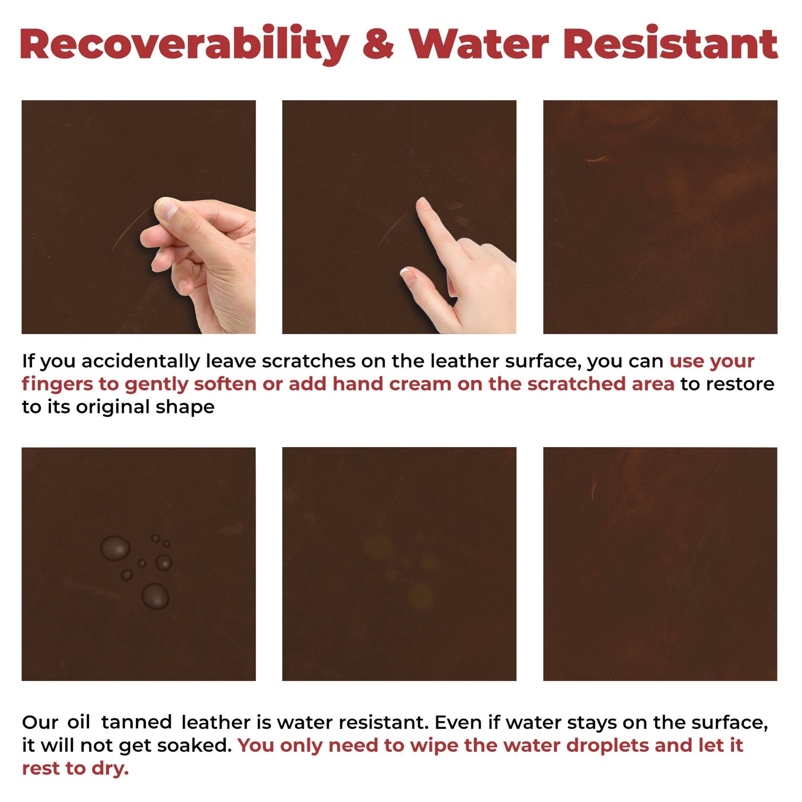 ELW 9-10 oz (3.6-4mm) Heavy Weight Oil Tanned Cowhide Full Grain Leather