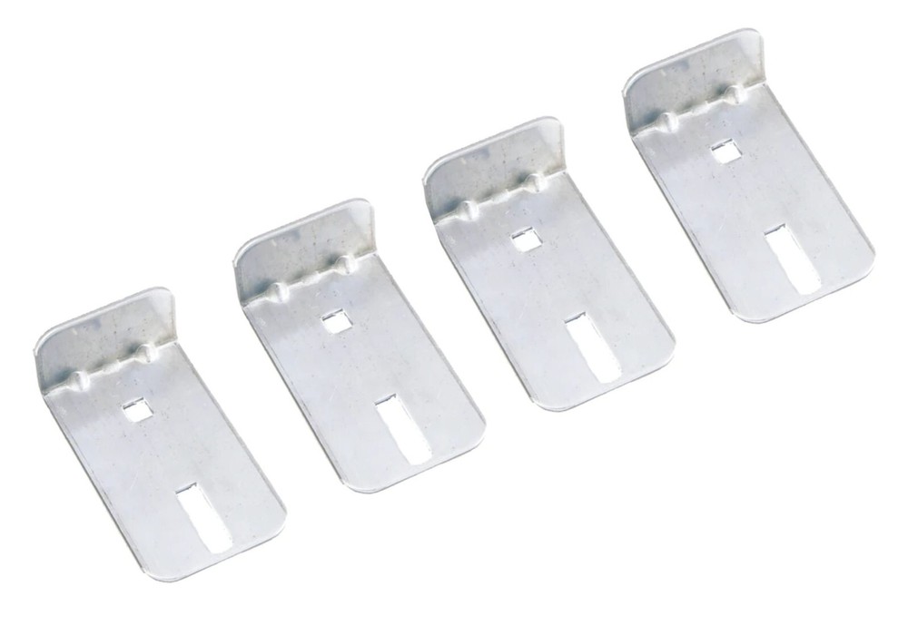 Garage Door Vertical Step Plate / Interior Lift Handle 4 pack PLUS Hardware