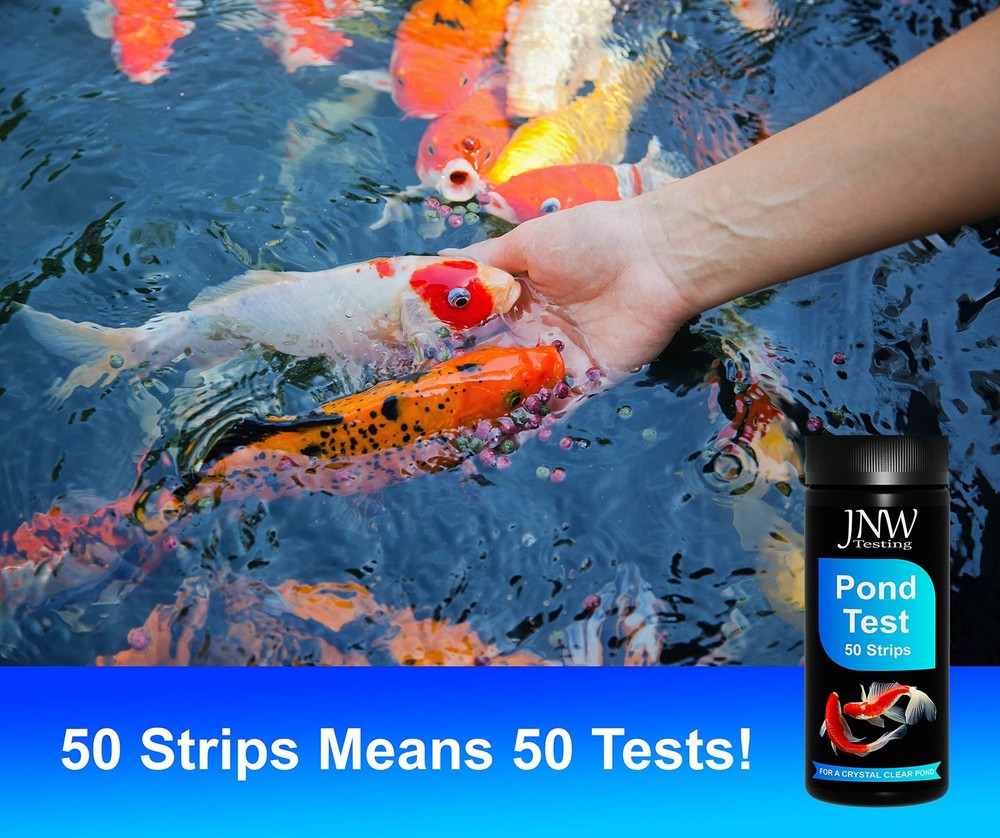 Pond Test Strips - 7-1 Water Testing Kit with Ebook - pH Kit...