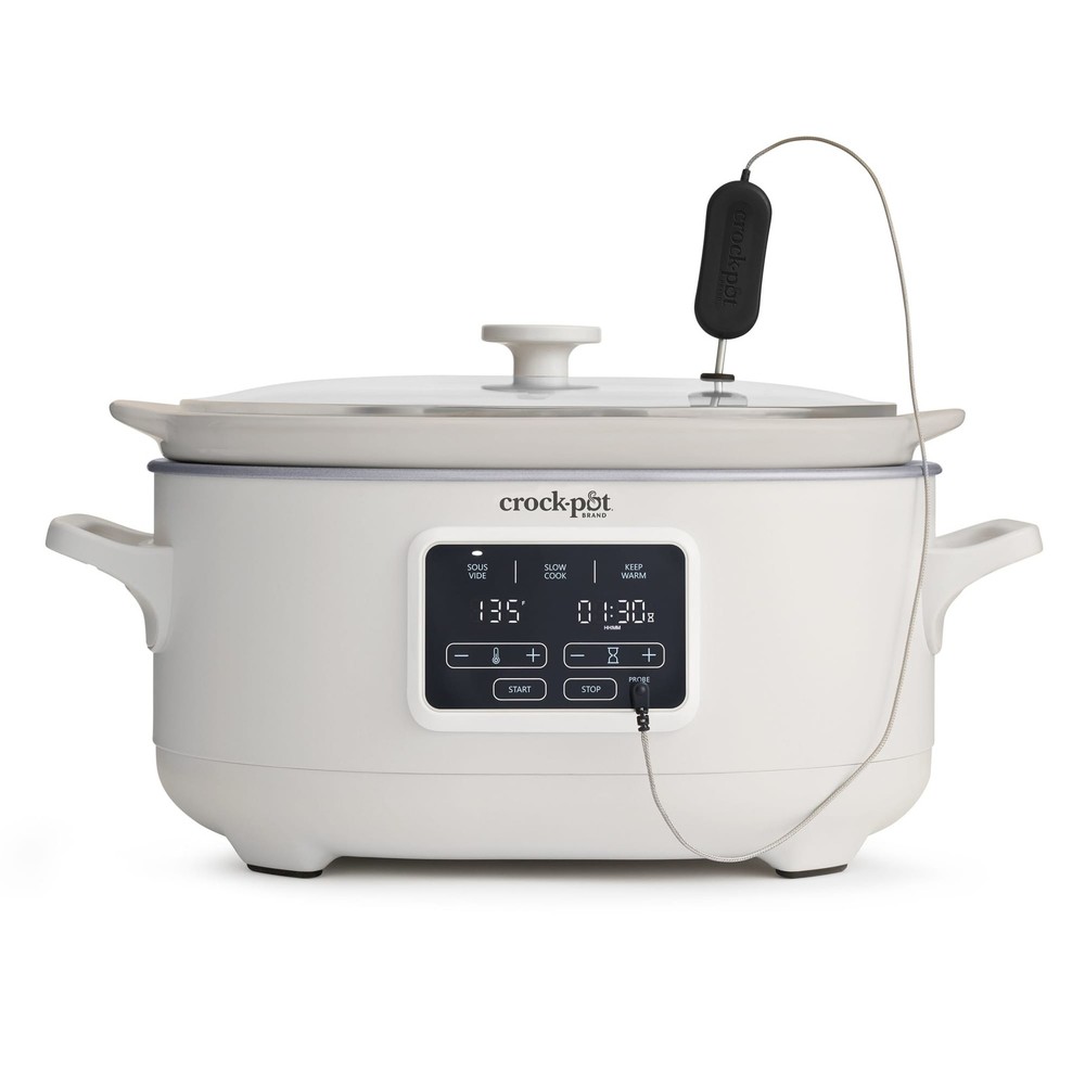 Crock-Pot Programmable 6-Quart Ceramic Slow Cooker with Sous Vide, Oat Milk