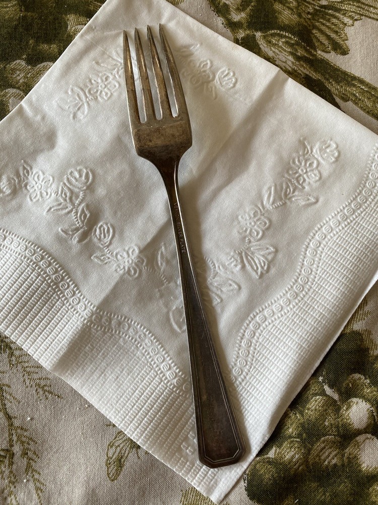 Vintage Vernon Silver Plate 1939 Romford Flatware DINNER FORK 7 1/2” Replacement