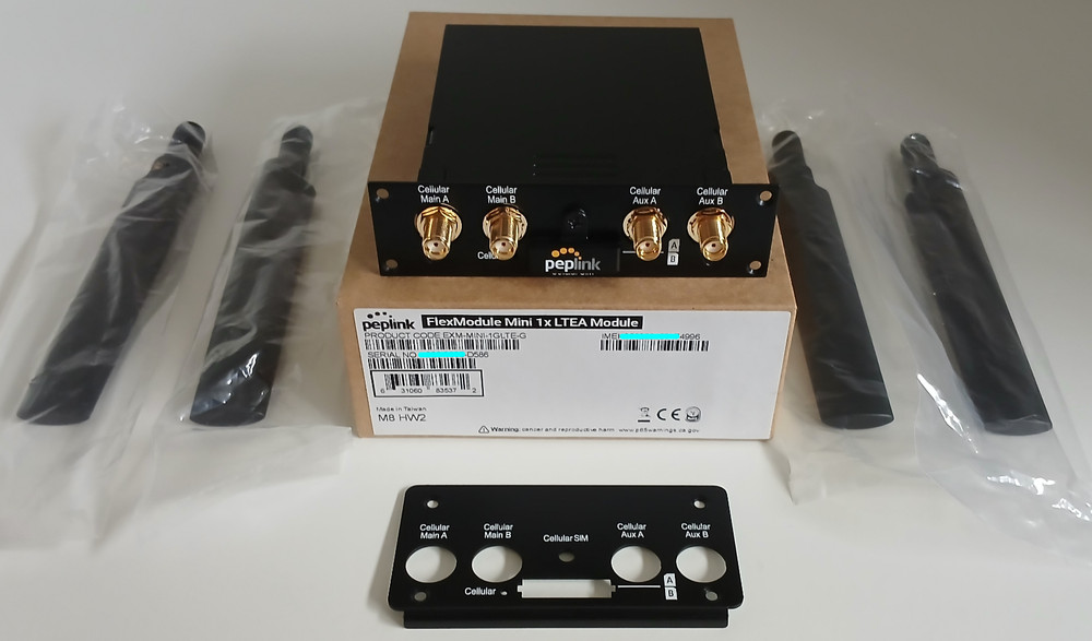 Peplink Balance 20X Router with LTE CAT-18 FlexModule Modem (Combo/Bundle)