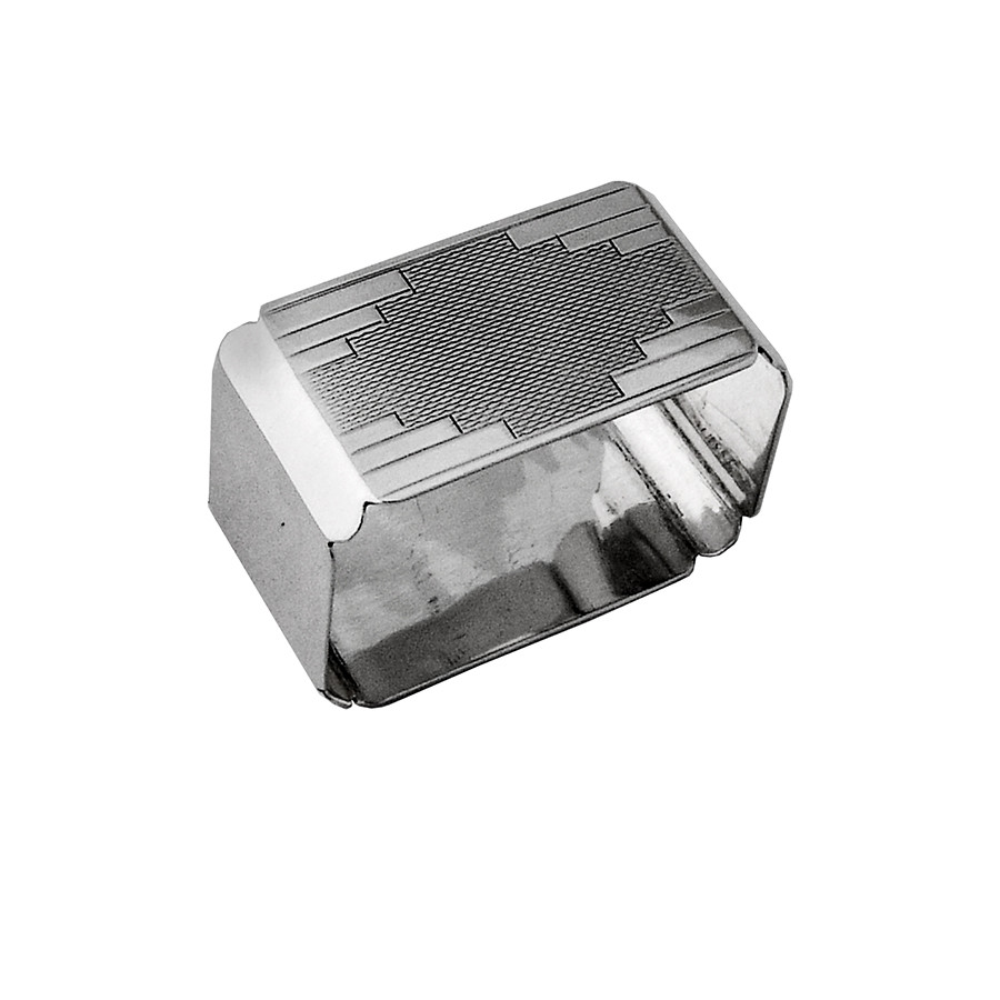 Art Deco Rectangular Napkin Ring Sterling Silver Birmingham 1939