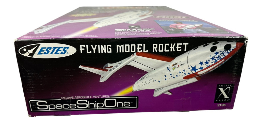 Estes E-Powered Space Ship One #2196 Flying Model Rocket Kit Length 26"