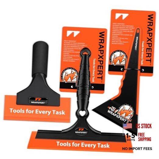 Window Tint Tools Kit, 3-Step Professional Window Tint Squeegee Set for