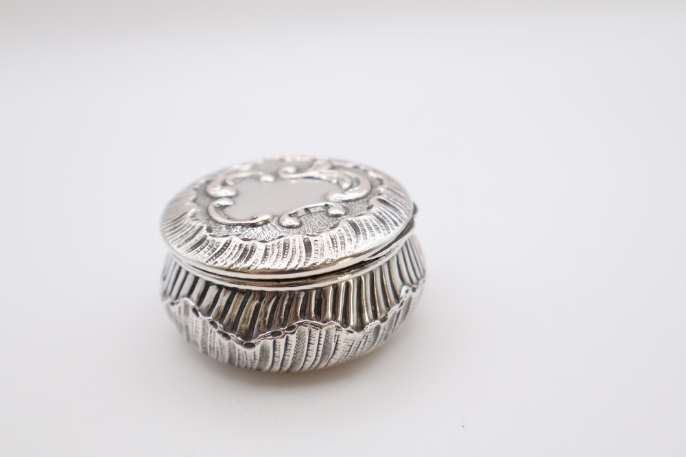 Vintage Continental Silver Compact Pot