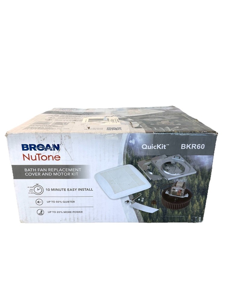 Broan NuTone Quickit 60 CFM Bathroom Vent Upgrade Kit Model BKR60