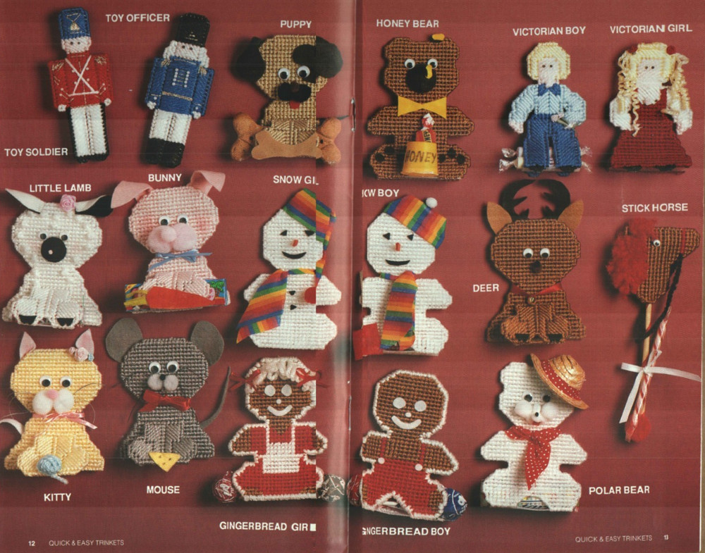 NEW QUICK & EASY TRINKETS ANNIE'S DIGEST SIZE PLASTIC CANVAS PATTERN BOOK