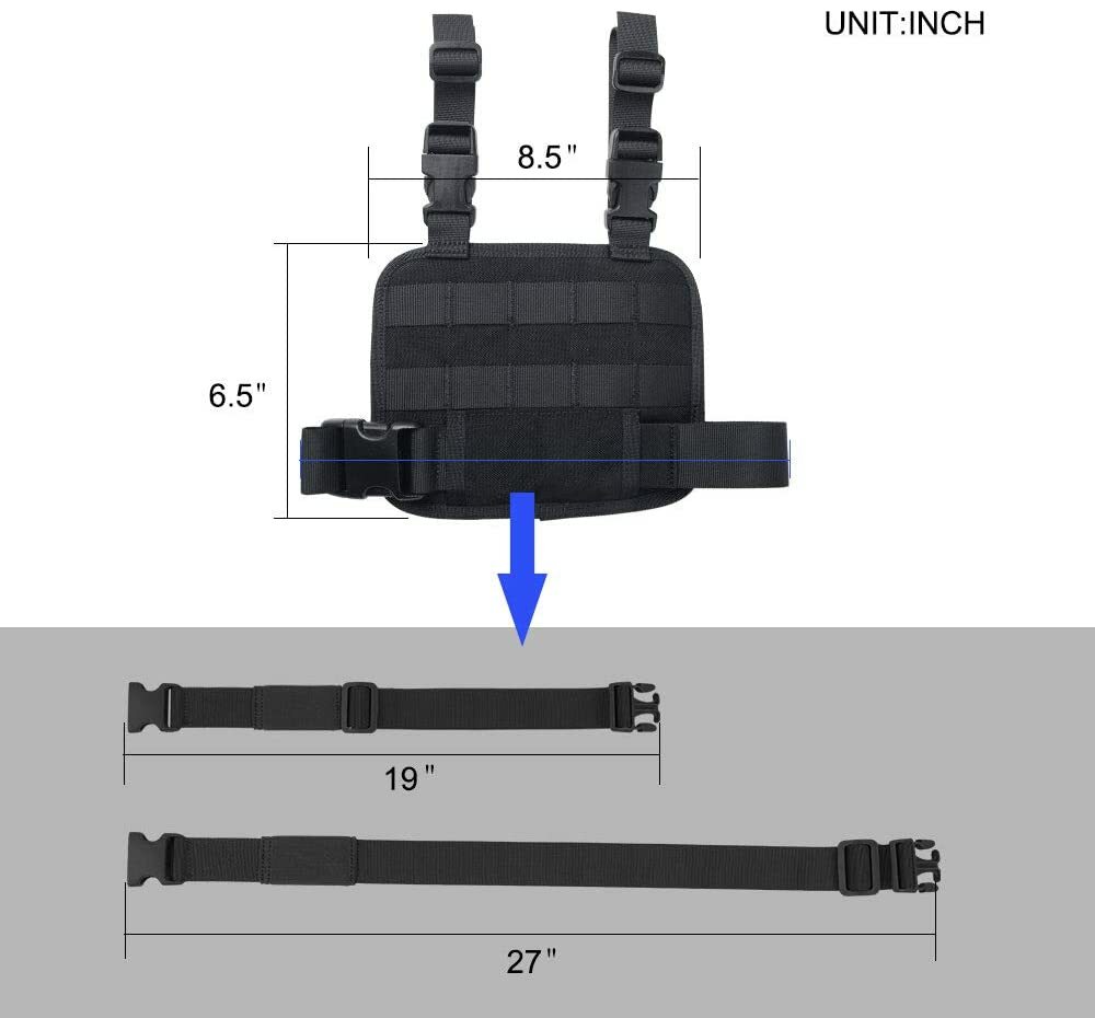 US Quick Release Drop Leg Thigh Platform Rig Hanging for Tactical Molle Holster