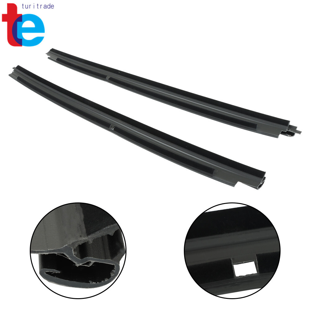 2pcs Front Outer Window Sweep Seals Pair For 99-06 Silverado/Sierra 1500
