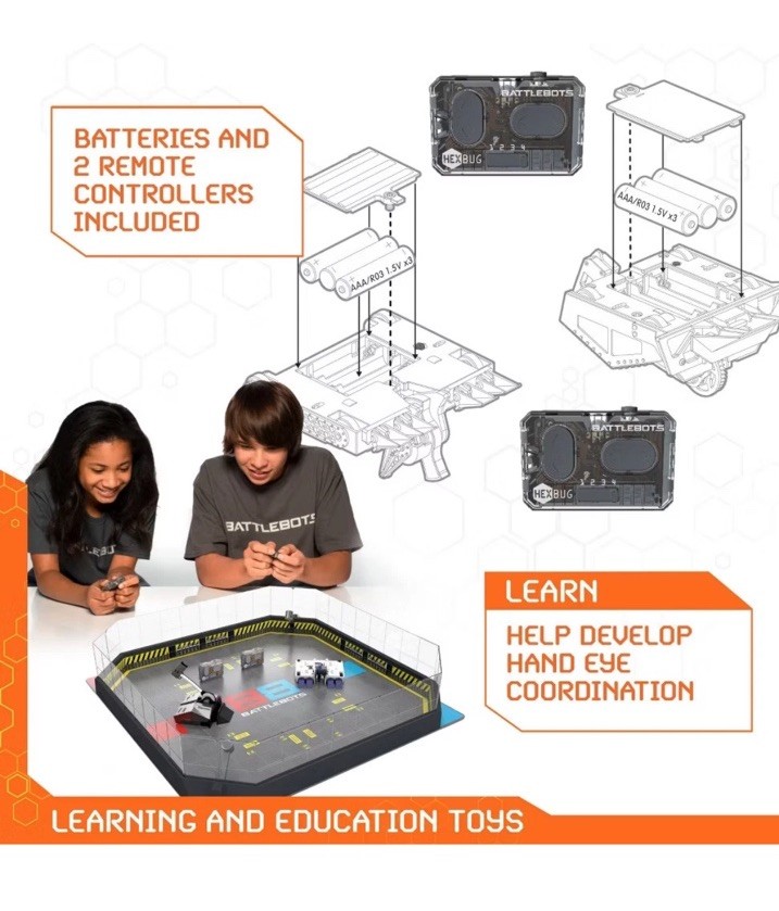 Hex Bots BattleBots ARENA 4.0 + BLACKSMITH & BITE FORCE R/C Robots