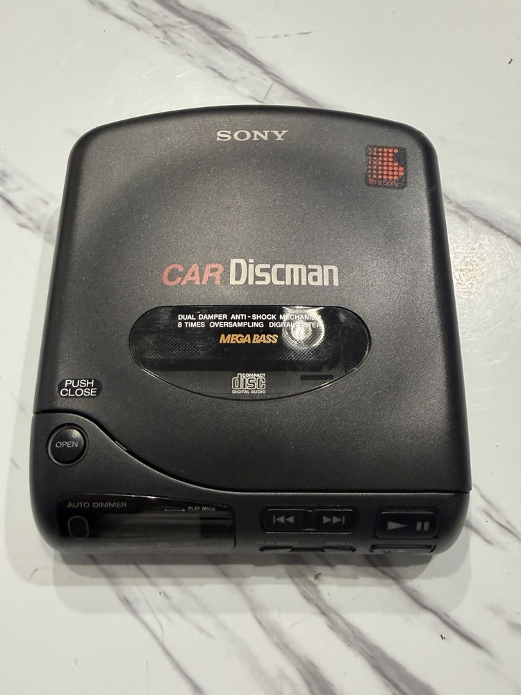 Sony Car DiscMan D-802K Portable CD Player- Tested Works
