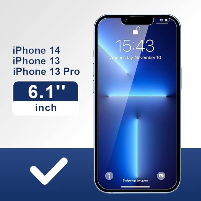 Shatterproof Tempered Glass Screen Protector for [Easy Installation iPhone 14
