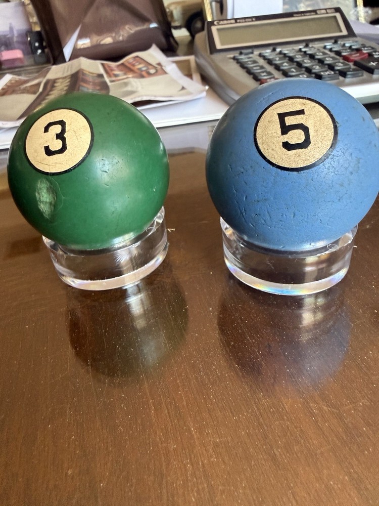 vintage clay pool billiard balls