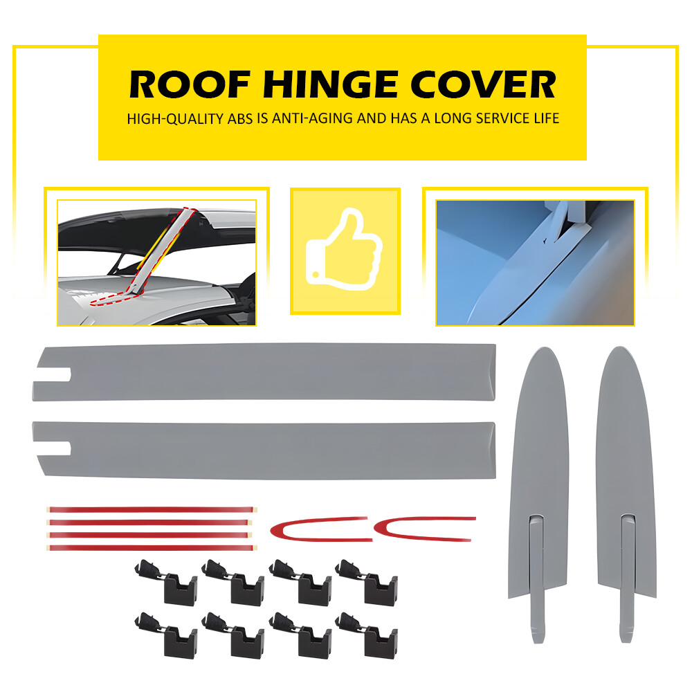4Pcs Left+Right Convertible Roof Top Hinge Cover Fits BMW E93 335i M3 M4 F83 EOA