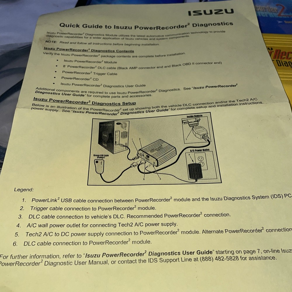 Isuzu Power Recorder 2 Diagnostics System