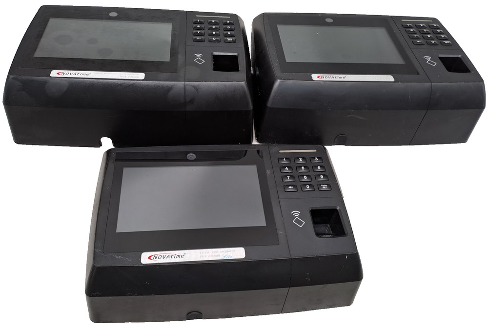 3X NovaTime NT7000 LITE Card Reader time clock