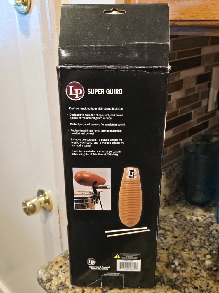 Latin Percussion LP 243 Super Guiro NEW Open Box