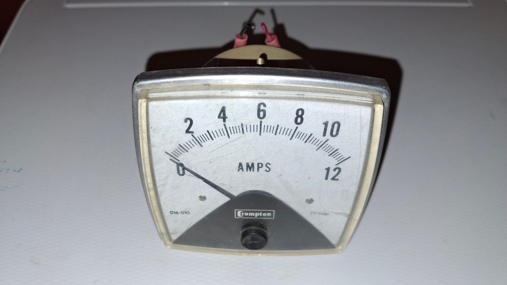 Compton Panel Meter 0-12 Amps PN CR/016-01-va