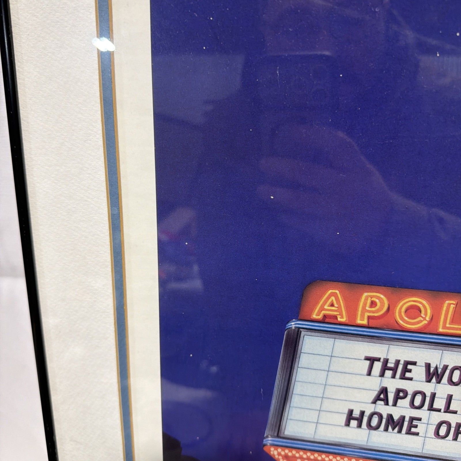 Vintage Framed 21,5x26’’ The Apollo Theatre Print Poster