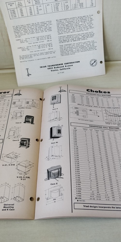 1958 Triad - Catalog - Transformers + More + Tv Components