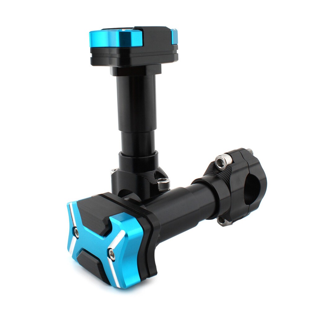 Blue Light Motorcycle Modified Engine Guard Crash Bar Frame Protector 22-30mm