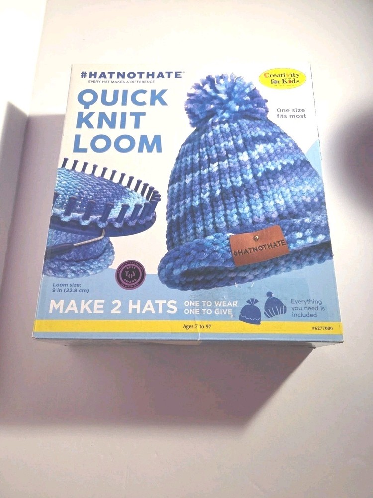 HATNOTHATE Quick Loom Kit. For Making Hats
