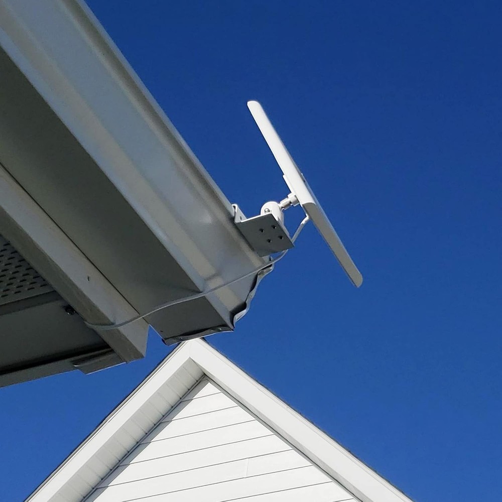 Universal Solar Panel Gutter Mount for Enhanced Sunlight - No Drill Installation