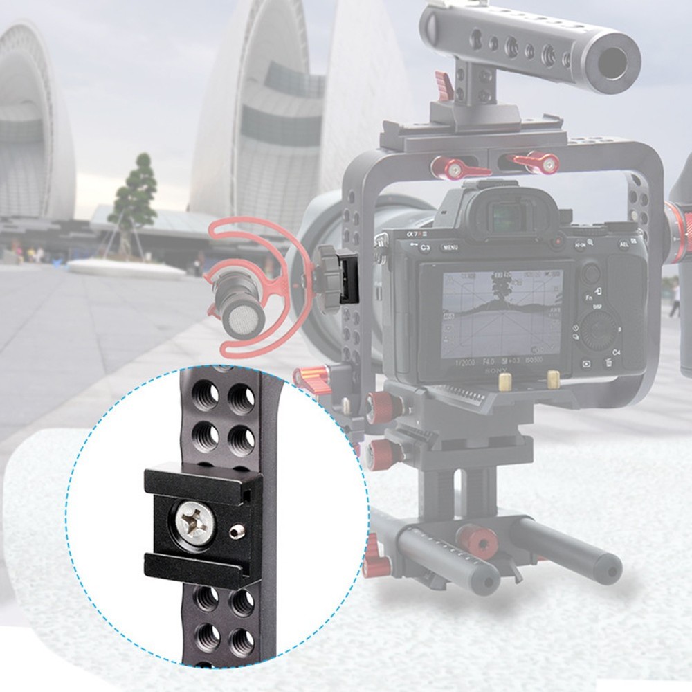 2 Pcs Mount for Camera Quick Release Cold Shoe Adapter Extension