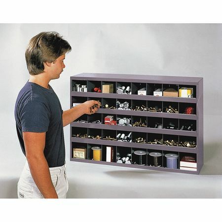 Durham Mfg 349-95 Pigeonhole Bin Unit, 40 Compartments, 8 1/2 In D X 22 1/4 In