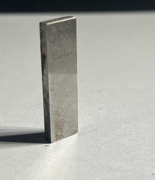 .1006 Starrett-Webber Gage Block Used