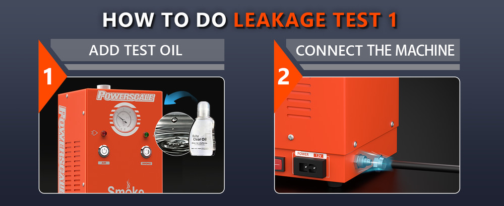 Automobile smoke diagnostic leak detector