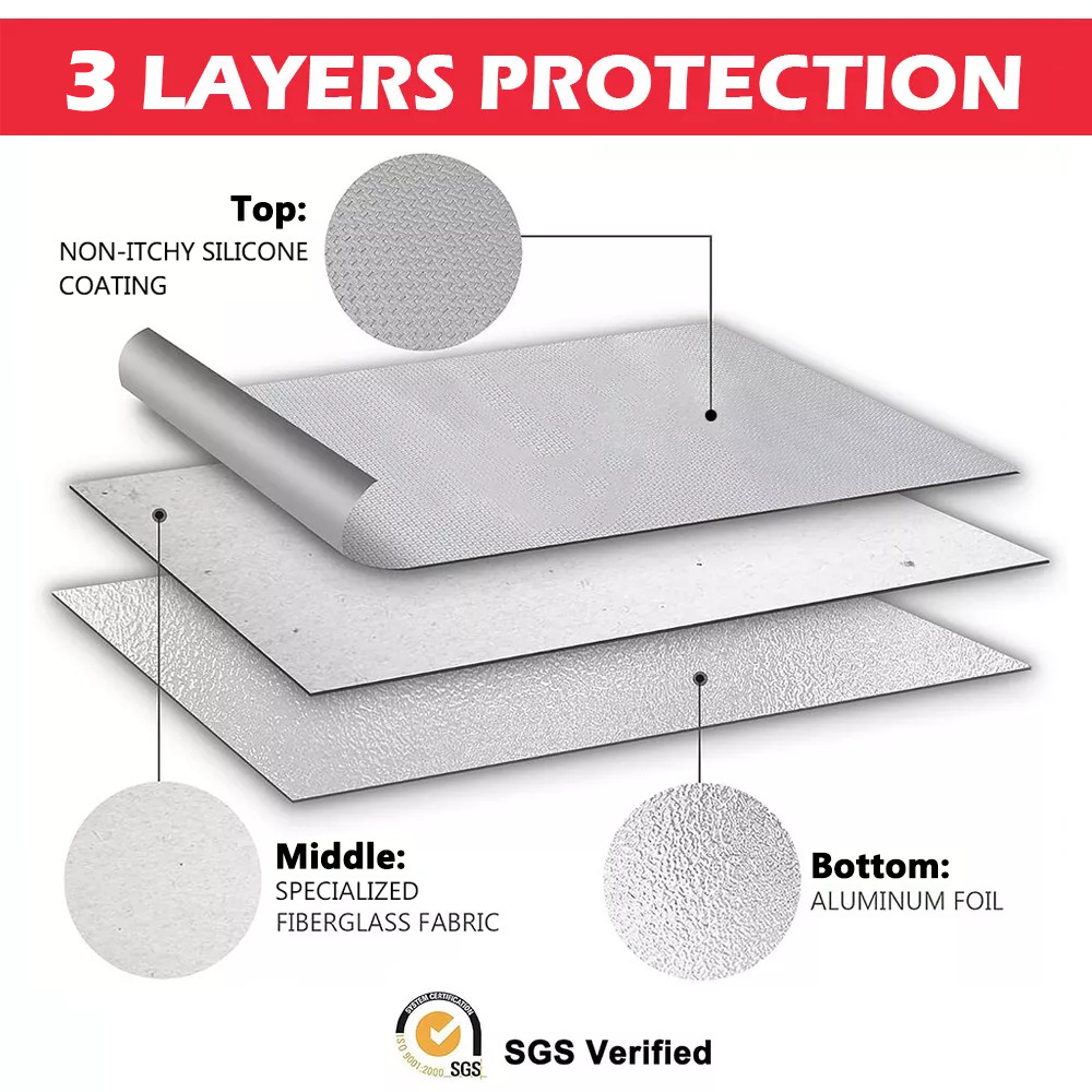 Large Fireproof Waterproof Document Bag Fire Proof Money Pouch Passport Folder