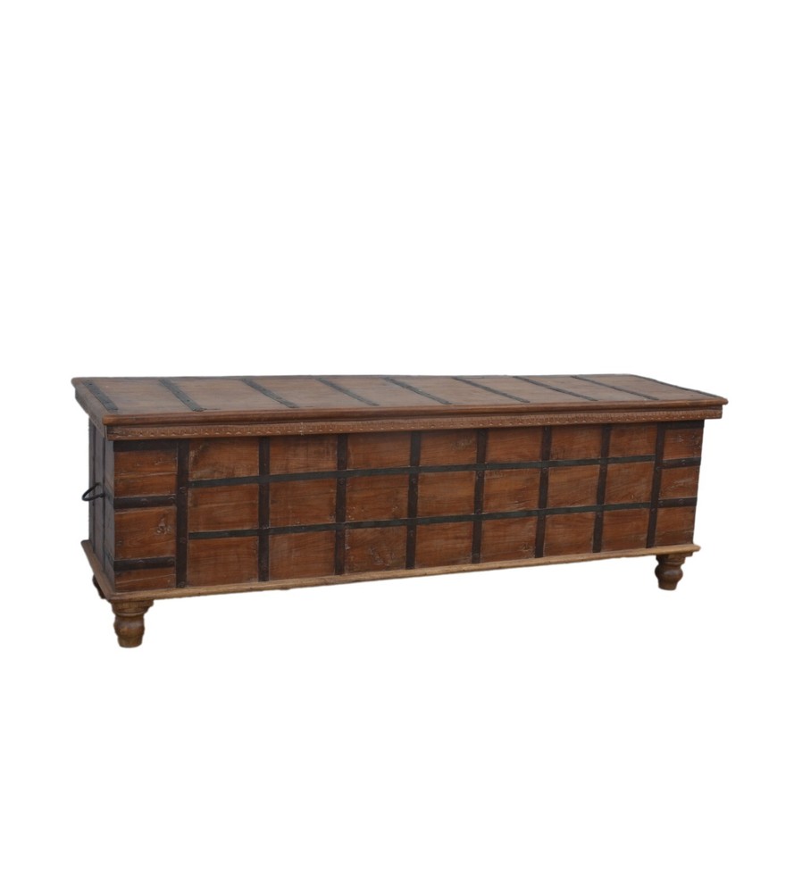 Reclaimed teak storage Trunk