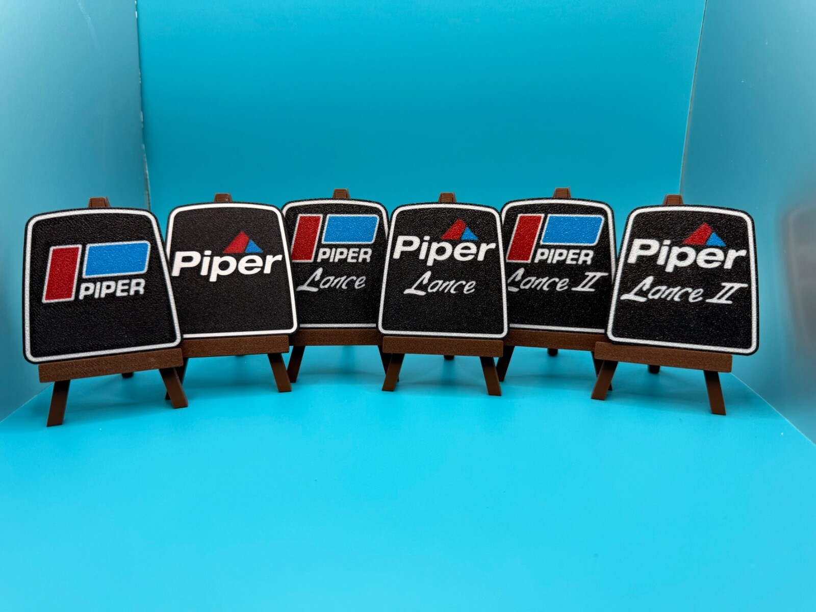 Ram Horn Yoke Emblem compatible with Piper Aircraft  (Sold as a Set of 2)