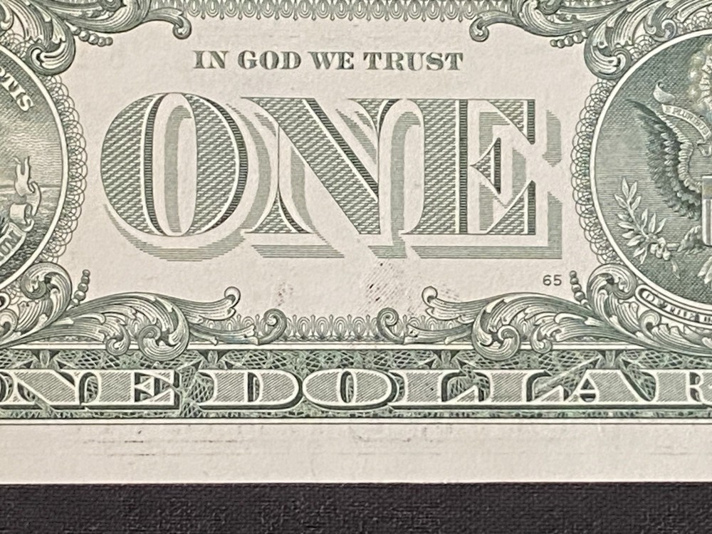 2021 - $1 - Binary Ink Transfer K94949944 - UNC